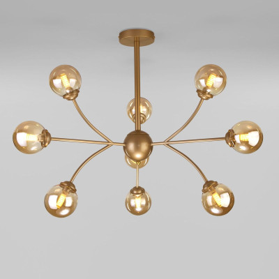 Люстра на штанге Eurosvet Astro 30179 матовое золото 3450₽