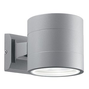 Уличный настенный светильник Ideal Lux Snif Round AP1 Grigio 061474