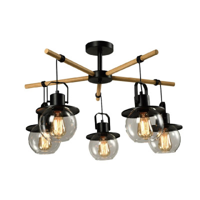 Подвесная люстра IMEX Freedom MD23044-5-S-BKWOOD 13620₽