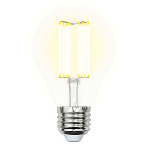 Лампа светодиодная (UL-00005897) Uniel E27 23W прозрачная LED-A70-23W/3000K/E27/CL PLS02WH