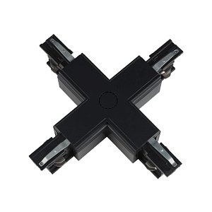 Соединитель для шинопроводов Х-образный (09748) Uniel UBX-A41 Black