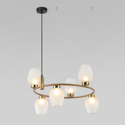 Подвесная люстра Eurosvet Alva 301836 латунь a064683 17500₽