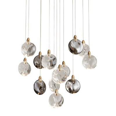 Каскадная люстра Delight Collection OD2440-13 goldclearambergrey 119400₽