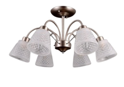 Люстра на штанге Elvan LU-384606-E14-SiWh 4116₽