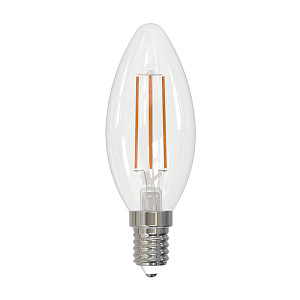 Лампа светодиодная Uniel Филамент LED-C35-5W-4000K-E14-CL-SLF 
UL-00008325
