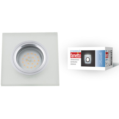 Встраиваемый светильник Fametto Luciole DLS-L113 GU53 CHROMEMATT CLEAR 80₽