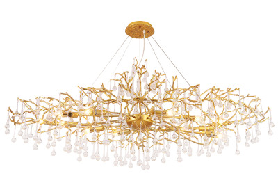 Подвесная люстра Crystal Lux REINA V2 SP12 L1500 GOLD PEARL 143900₽