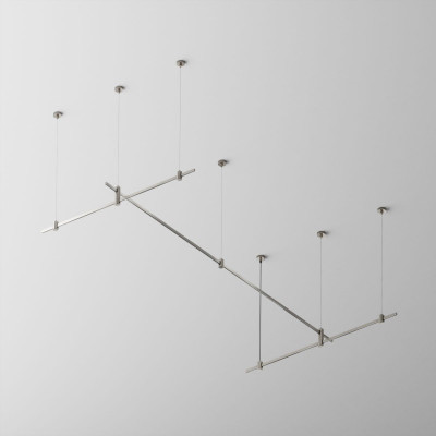 Основание двухуровневое на тросовых подвесах Hang для трековых светильников Maytoni Technical Flarity TFC-Flar-H07-PT 48800₽