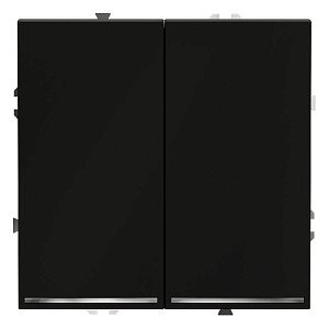 Выключатель двухклавишный с подсветкой Voltum S70 VLS020208