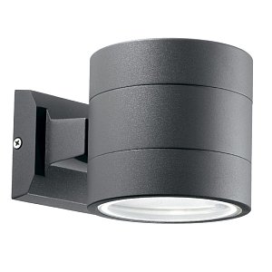 Уличный настенный светильник Ideal Lux Snif Round AP1 Antracite 061467