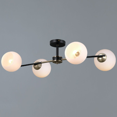 Люстра на штанге Illumico IL0469-4CSQ-24 BK AB LIBRA 5130₽