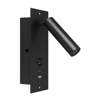 Спот Arlight SP-BED-CHARGE-BUILT-S80x230-3W Warm3000 BK 20 deg 230V USB-A USB-C 046880 8771₽