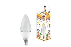 Лампа светодиодная TDM Electric Народная Е14 7W 4000K матовая SQ0340-0192
