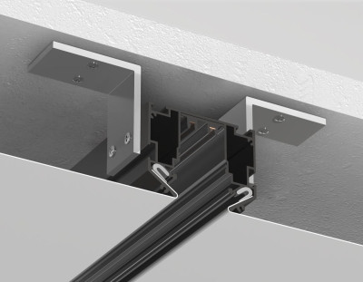 Шинопровод магнитный в натяжной потолок с торц Заглушк 2шт Ambrella Light Track System GL1019 13990₽