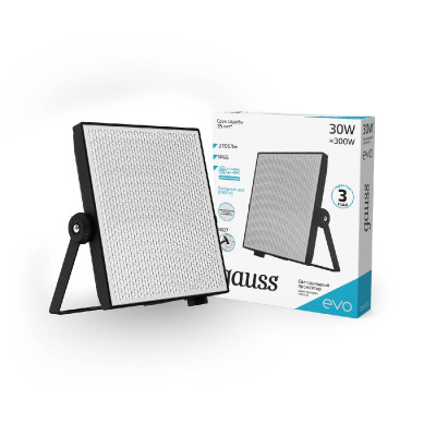 Прожектор светодиодный Gauss Evo 30W 6500К 687511330 1990₽