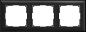 Рамка Werkel Fiore на 3 поста черный матовый WL14-Frame-03 4690389109140