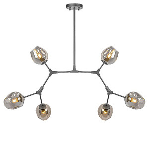 Люстра на штанге AM Group LOFT-6 BK