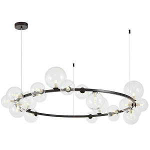 Подвесная люстра Lumina Deco LDP 7033-24 BK+CL