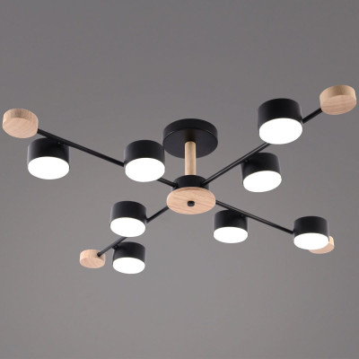 Люстра на штанге Reluce 03751-03-08 BKWOOD GX53 4630₽