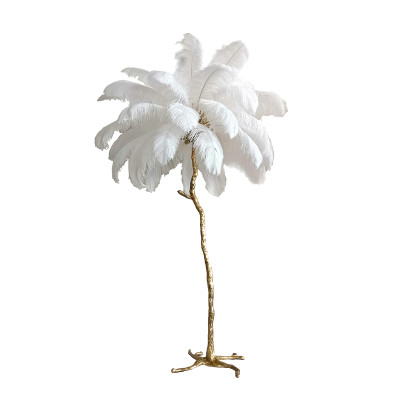 Торшер Delight Collection Ostrich Feather BRFL5014 whiteantique brass 353900₽