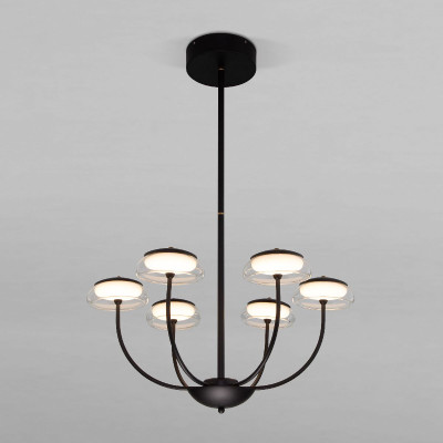 Люстра на штанге Eurosvet Fungo 50388 LED черный a068861 34200₽