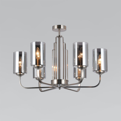 Люстра на штанге Eurosvet Defi 601386 сатин-никель a060903 14500₽