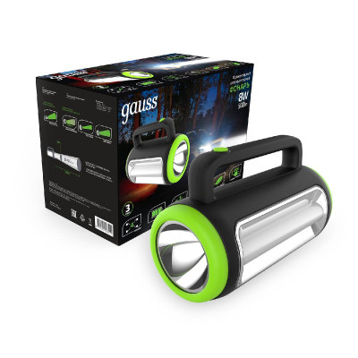 Прожекторный светодиодный фонарь Gauss аккумуляторный 219х143 500 лм GF603 2550₽