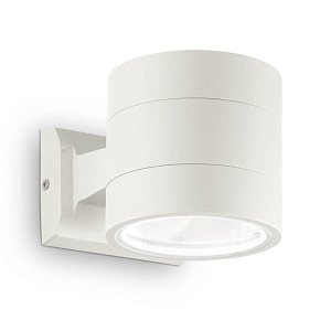 Уличный настенный светильник Ideal Lux Snif Round AP1 Bianco 144283