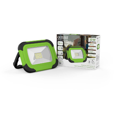 Прожектор светодиодный Gauss Portable Light аккумуляторный 10W 6500K 686400310 1279₽
