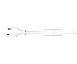 Шнур с переключ белый (10 шт в упаковке) Kink Light  A2300,01