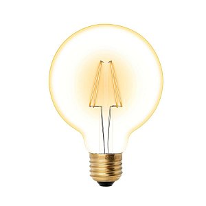 Лампа светодиодная филаментная (UL-00002359) Uniel E27 6W 2250K прозрачная LED-G95-6W/GOLDEN/E27 GLV21GO