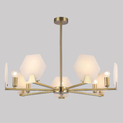 Люстра на штанге Eurosvet Marble 601587 латунь a065050 21300₽