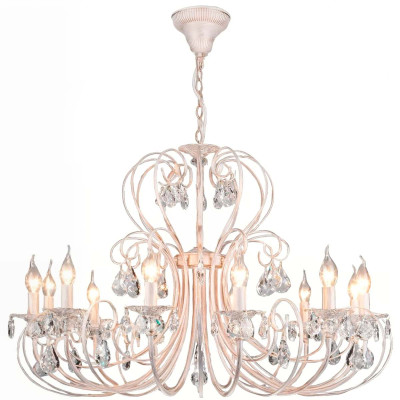 Подвесная люстра Eurosvet 330512 белый с золотомпрозрачный хрусталь Strotskis 62600₽