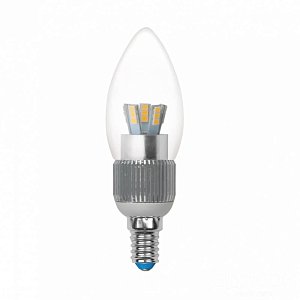 Лампа светодиодная диммируемая (08746) Uniel E14 5W 4500K прозрачная LED-C37P-5W/NW/E14/CL/DIM