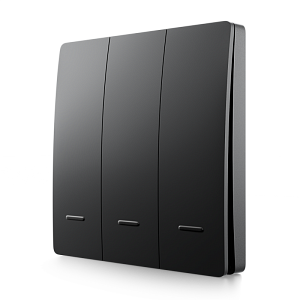 Выключатель кинетический 3кл., IP44, 2,4 ГГц, Smart, чер. Apeyron 04-83
