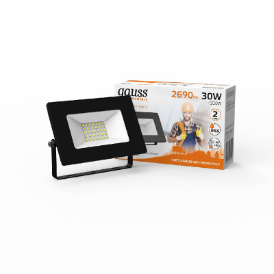 Прожектор светодиодный Gauss Elementary 30W 3000К 613527130 1159₽