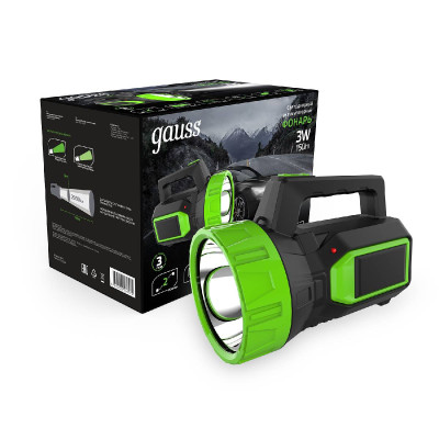 Прожекторный светодиодный фонарь Gauss аккумуляторный 149х111 150 лм GF604 1449₽