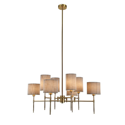 Люстра на штанге Indigo Plisse 130338R Brass V000537 11860₽