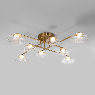 Потолочная люстра Eurosvet Ripple 50389 LED латунь a069026 45400₽