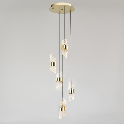 Каскадная люстра DeLight Collection MD23001022-5A gold 74520₽