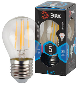 Лампа светодиодная Эра E27 5W 4000K F-LED P45-5W-840-E27 Б0039191