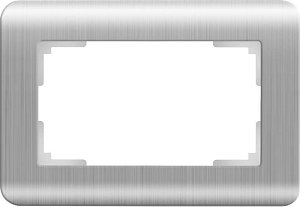 Рамка для двойной розетки Werkel Stream серебряный WL12-Frame-01-DBL 4690389131325