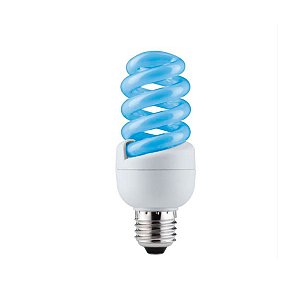 Лампа энергосберегающая Paulmann Е27 15W спираль синяя 88090