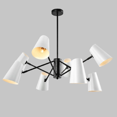 Люстра на штанге IMEX MD23670-8-P-BK 10990₽