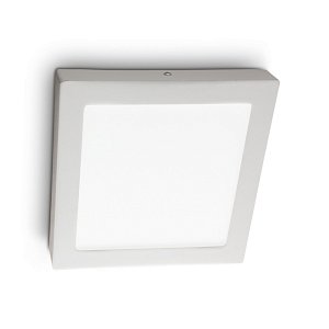 Настенно-потолочный светодиодный светильник Ideal Lux Universal 24W Square Bianco 138657