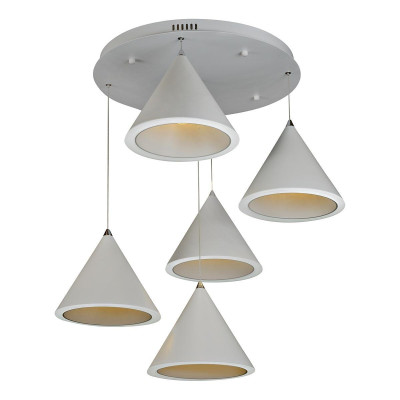 Подвесная светодиодная люстра iLedex Moon WL8858-5 WH 26945₽