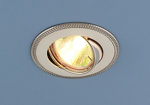 Встраиваемый светильник Elektrostandard 870 MR16 PS/N перл. серебро/никель 4690389007231