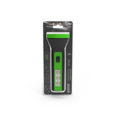 Ручной светодиодный фонарь Gauss аккумуляторный 157х58 100 лм GF102 699₽