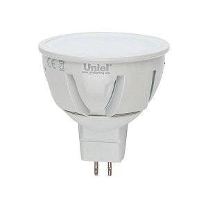 Лампа светодиодная (07960) Uniel GU5.3 5W 4500K MR16 матовая LED-MR16-5W/NW/GU5.3/FR ALP01WH