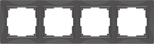 Рамка Werkel Snabb Basic на 4 поста серо-коричневый WL03-Frame-04 4690389099069